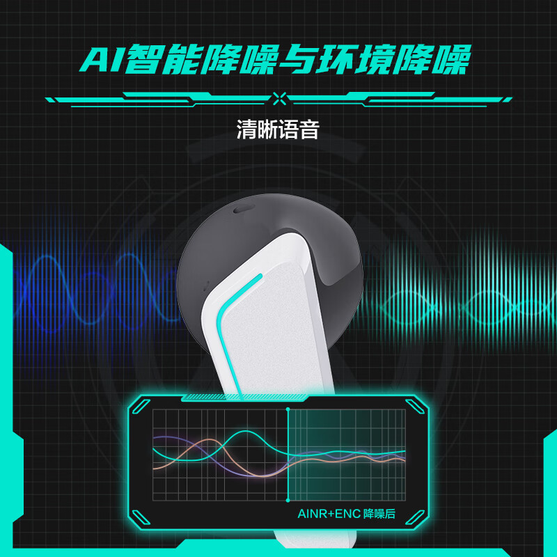 ASUS Tianxuan TWS True Wireless Gaming Headset Bluetooth Wireless Connection Gaming Phone Accessories AI Intelligent Noise Reduction IP54 Waterproof and Dustproof