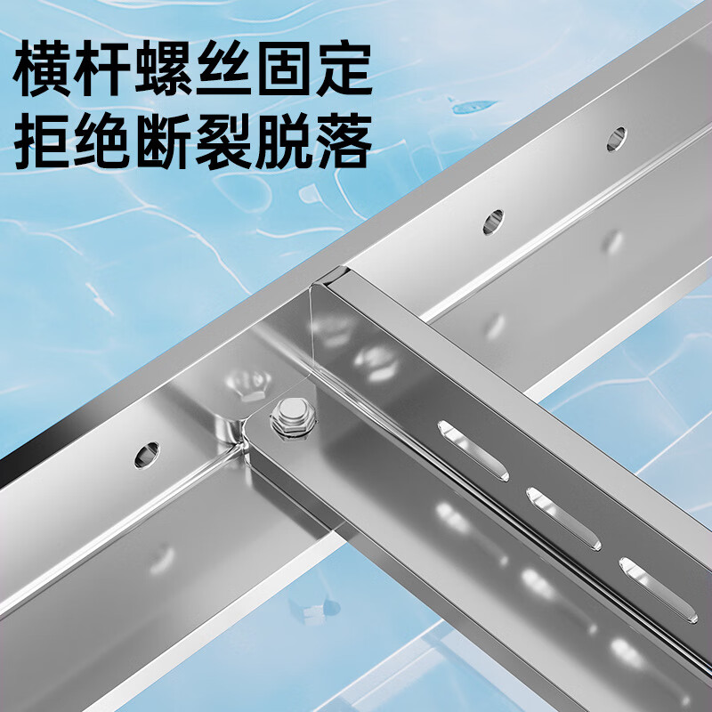 Beishi air conditioner bracket stainless steel thickened side-mounted horizontally mounted outer rack 1.5-3p suitable for Gree Midea 1-2P201 material thickness 1.6MMKTJCZ-1-