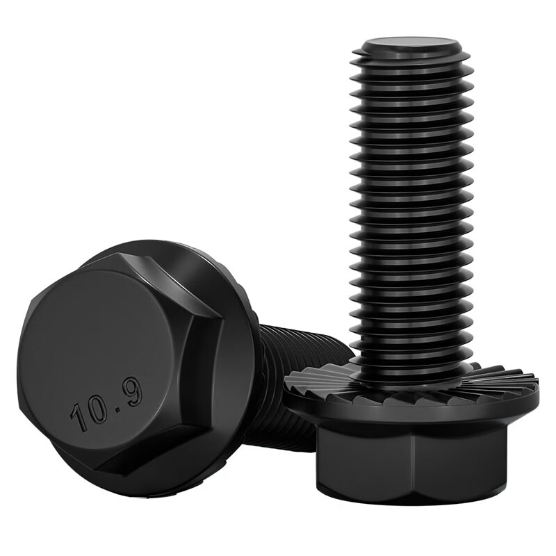 Tianzhuo Hardware National Standard Grade 10.9 high-strength flange outer hexagonal bolt with pad anti-slip screw M4M5M6M8M10M12mm M20*150 half thread 1 flat