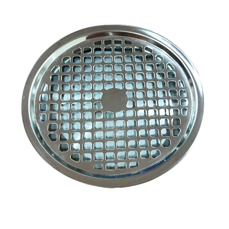 Trash can liner outdoor stainless steel iron inner barrel peel box square round galvanized sheet storage accessories square stainless steel tray + mesh cover