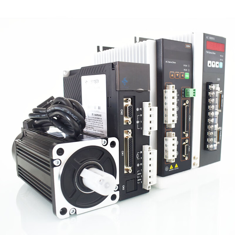 Yue Changsheng Times superior AC permanent magnet synchronous motor 200W400W/750W3.8KW servo motor set 130 servo 1.3KW set 2500 rpm 5Nm 5V without brake (horizontal use)