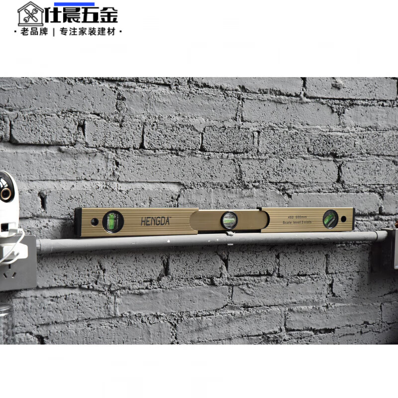 Qinkai high-precision level folding anti-fall blister retractable small portable measuring ruler construction decoration with scale shrink 460-expand 600mm new upgraded electroplating anti-rust coating-with scale