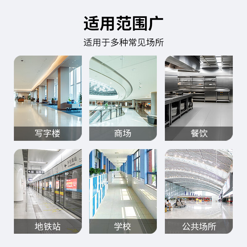 Gadlee GT50 hand push floor scrubber, suitable for shopping malls, hotels and supermarkets, flexible and quiet, lithium battery version