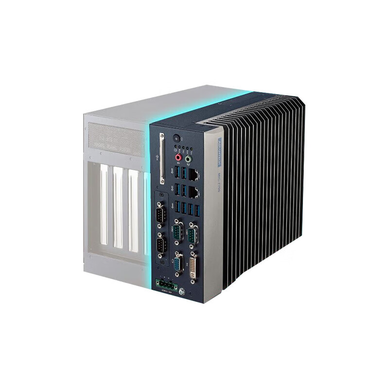 Advantech industrial computer MIC-770/7700H original new compact fanless industrial computer Core 6/7 generation embedded mini industrial computer expandable MIC-7700H I5-6500/8G/256G/power adapter