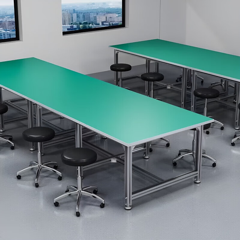 Baigang Anti-static Aluminum Profile Workbench Workshop Assembly Line Assembly Operation Table Aluminum Alloy Maintenance Bench Inspection Table Single-sided Model 240*60*180 Aluminum Profile