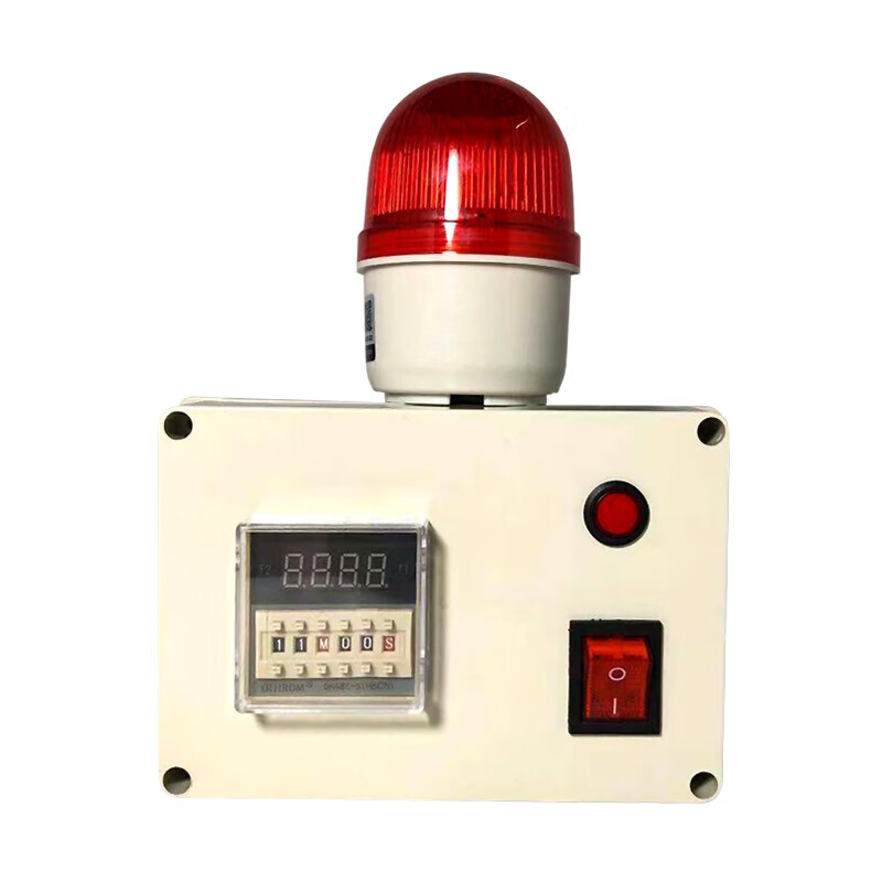 Timing alarm, industrial machinery and equipment time work reminder cycle sound and light alarm, timing alarm, 105 decibel single-stage alarm