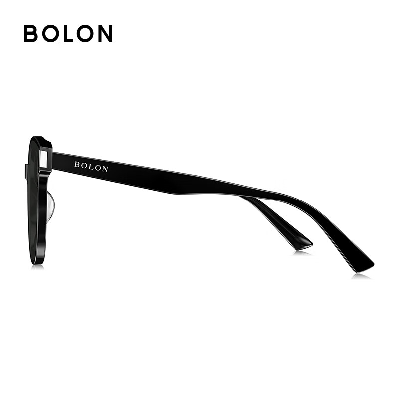 BOLON Tyrannosaurus glasses classic best-selling black super sunglasses men's square sunglasses women's polarized driving glasses BL3111 C10-grey/bright black polarized