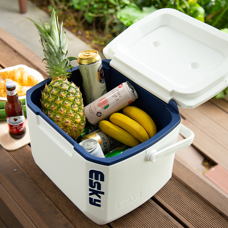 ESKY car insulated outdoor refrigerator 15L camping picnic food thermal freezer portable stall ice bucket