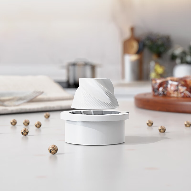 CLITON Electric Pepper Grinder Household External Adjustment Sichuan Pepper Sea Salt Electric Grinder Kitchen Pepper Grinding Bottle Jar Stainless Steel Rechargeable Model - External Adjustment + Speed Adjustment