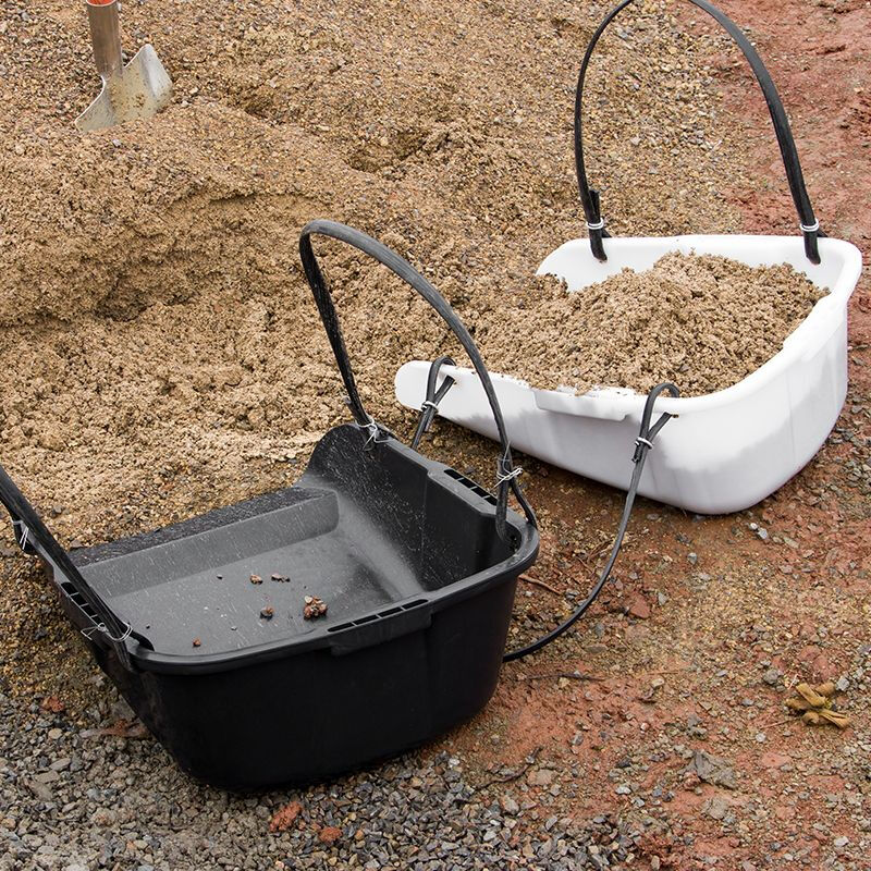 New durable construction site dustpan, large size dustpan, tire leather dustpan, agricultural thickened garbage picker, plastic dung pan, white, unbreakable, free belt (one), direct delivery from the manufacturer, guaranteed compensation for damage