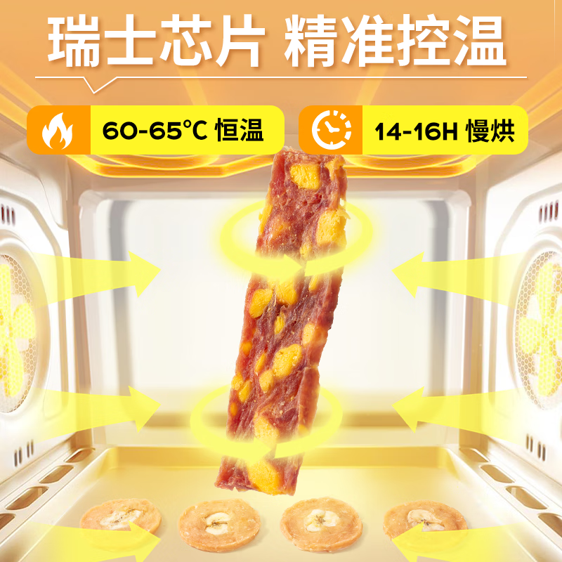 Crazy Puppy Snacks Teeth Cleaning Teddy Corgi Pet Meat Jerky Egg Yolk & Duck Meat Thin-cut Sandwich Dried Pork 100g