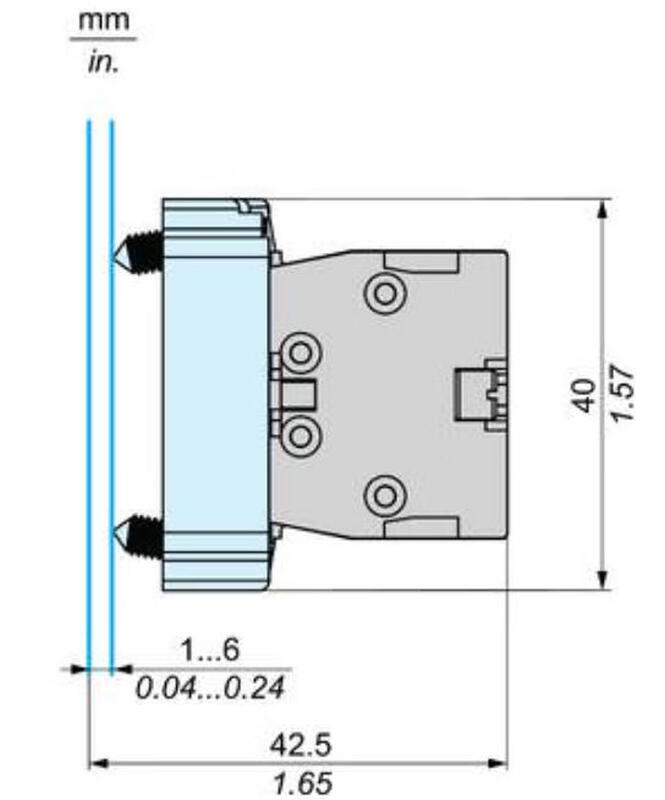 OLOIU button normally open contact ZB2BE101C