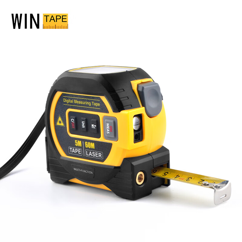 Wentai laser tape measure three-in-one range finder intelligent electronic measuring ruler steel tape measure for room measurement blue 40 meters laser range finder + cross line +