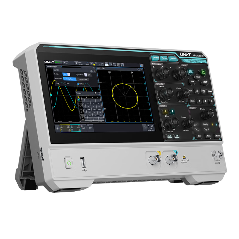 UNI-T UPO1082HD high-precision digital oscilloscope 12-bit high-resolution dual-channel touch screen oscilloscope portable UPO1082HD (dual-channel 80M bandwidth)