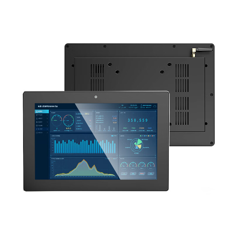 Yuechangsheng Control Display 10.1-inch industrial all-in-one computer wall-mounted built-in monocular camera 500W industrial touch one 10.1-inch 1280*800 Windows (i3-3217U) (4+128G)