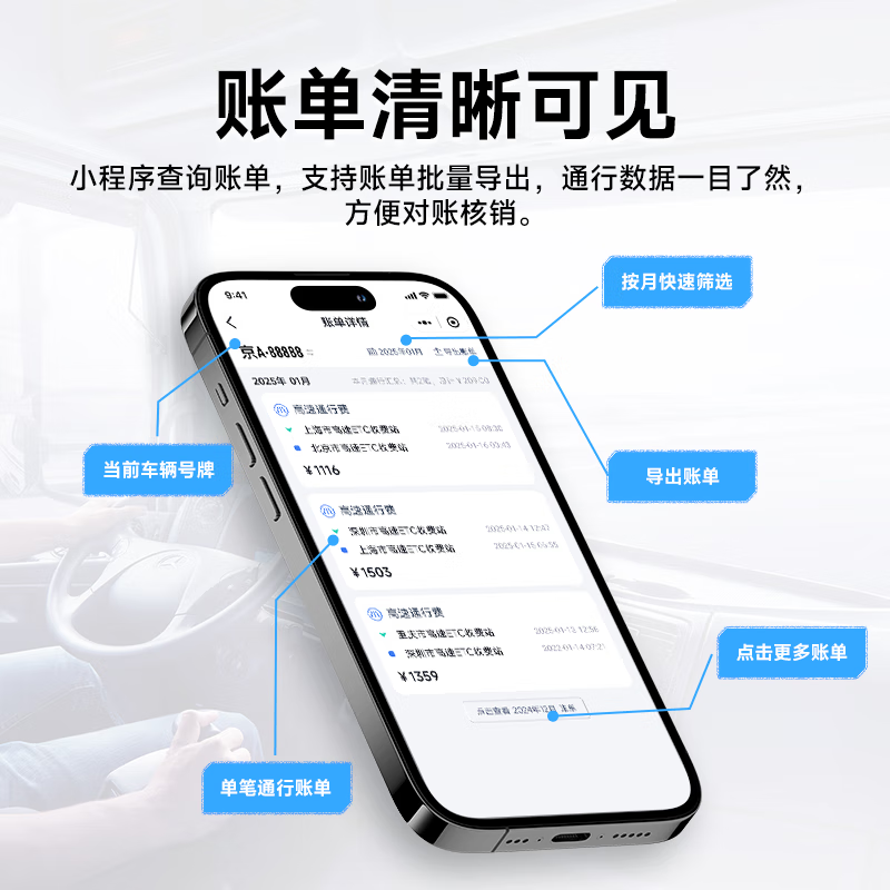 Chiyimei Trucks ETC National Universal Blue Card Yellow Card New Energy Trucks etc. Free high-speed passes starting at 15% off buyout truck ETC - bank card tied (no cash back, no service fee)