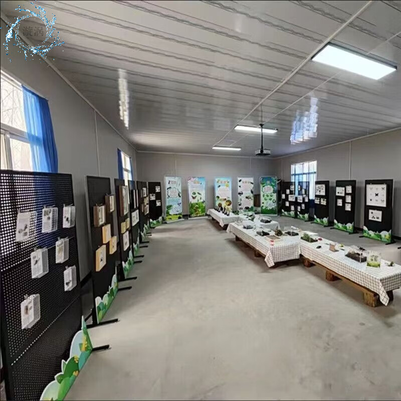 Tool hanging board, iron art hardware, hole board, floor-standing round hole calligraphy and painting display rack, jewelry accessories, mobile push-pull storage rack, high-gloss white floor-standing model, height 200*120 cm, free 50 hooks