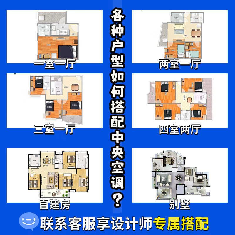 Midea's Ideal Home third-generation central air conditioner is newly upgraded, whole-house smart air manager, one-to-multiple, full DC variable frequency multi-split (consult customer service for details), 5 HP, first-class energy efficiency, 120, one-to-three, 80-110