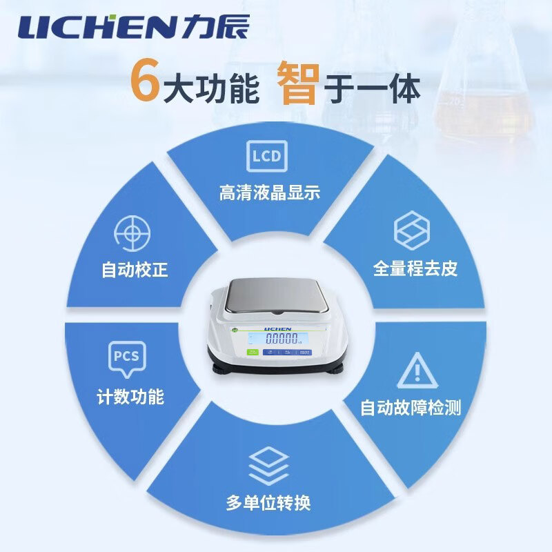 Lichen Electronic Balance Laboratory Percent Precision Electronic Analytical Balance 0.001g Gold Scale LC-YH-10002