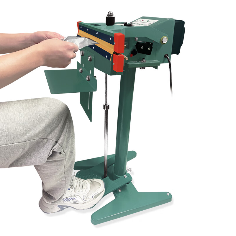 YOUYALANPIN commercial 8mm wide foot-operated sealing machine, metal body, high power, continuous sealing, tea mooncake packaging, plastic bags, aluminum foil kraft paper, large plastic sealing machine, full metal body, upper and lower dual heating (sealing 1