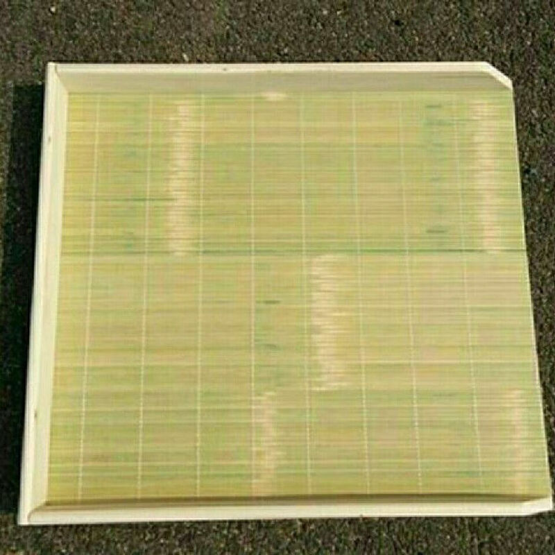 MODX Bamboo Wooden Dumpling Wonton Storage Box Rectangular Bamboo Dumpling Tray Stackable Dumpling House Freezer Special Length 45 Width 35 Height 4.5 cm Bamboo Default