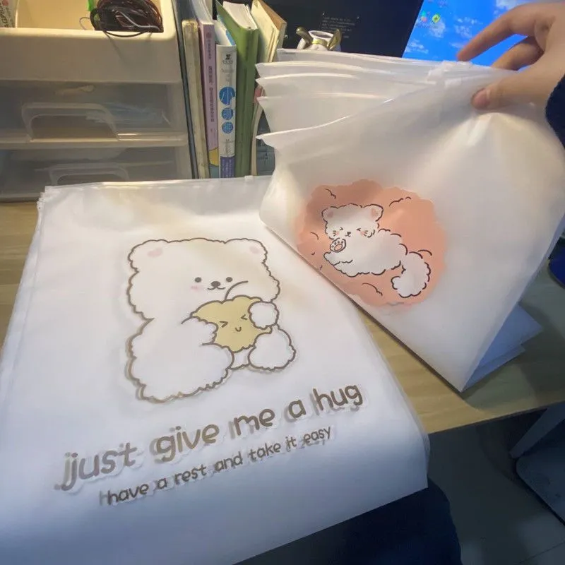 Xiangtu Travel Luggage Storage Bag Clothes Underwear Organizing Bag Sealed Bag Luggage Transparent Waterproof Portable Packaging Bag 5 extra large + 5 large + 5 medium + 5 small - great value 20 pieces Random pattern dustproof storage - back-to-school wardrobe suitable for travel in many scenarios