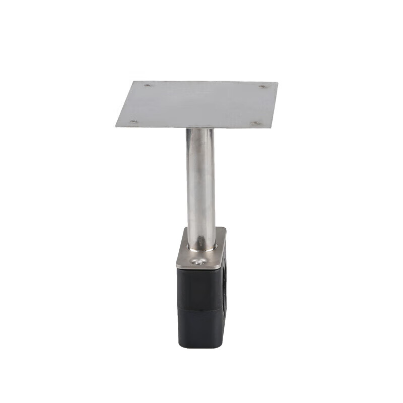 Lingjian clean workshop sanitary pipe clamp pipe support bakelite bracket adjustable square plate fixed plastic head 133 (including square plate) 100 long