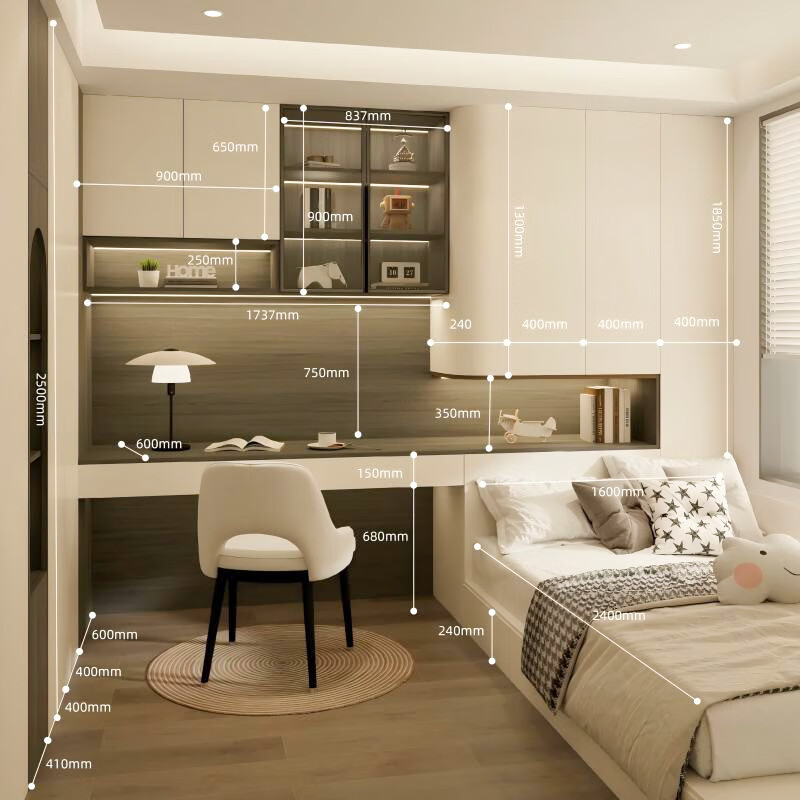 PIANO whole house custom tatami custom wardrobe bedroom study multifunctional tatami bed combination furniture customization prepayment (for pricing details please contact customer service)