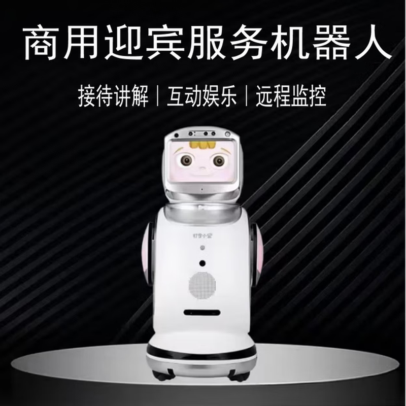 Daling Xiaobao Intelligent Robot Shape Exhibition Hall Explanation Restaurant Welcome Reception Accompanying Voice Children AI Kindergarten Daling Xiaobao Gold (Prototype)