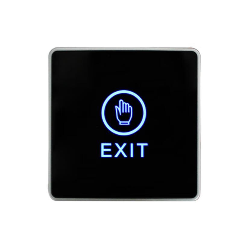 Exit button access control switch touch to open the door 86 type surface mounted panel self-resetting automatic narrow C1 long black