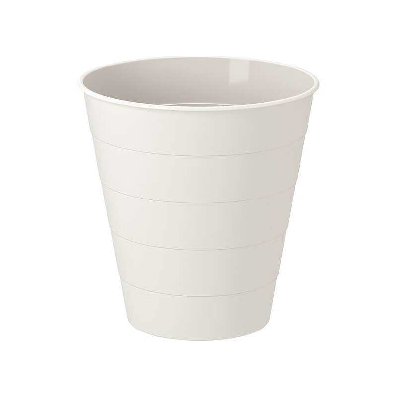 IKEA (IKEA) FNISS lidless trash can for home office large capacity bathroom trash can daily miscellaneous white 10 liters