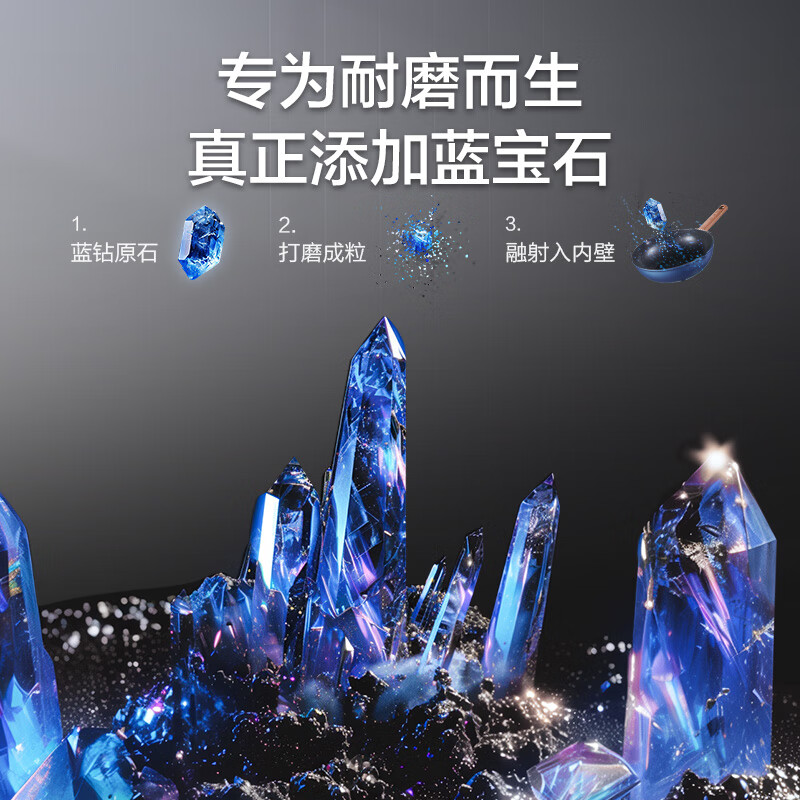 SUPOR non-stick wok household wear-resistant wok no oil fume pan 32CM frying pan gas induction cooker universal