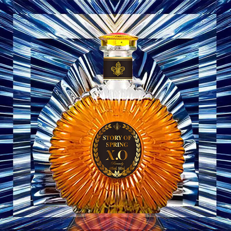 Spring Story foreign wine set 4 bottles formal XO brandy whiskey display cabinet good choice for party gifts 4 bottles foreign wine set