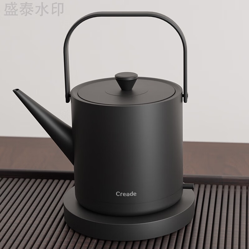 Creed kettle, Ting kettle, special household electric kettle for making tea, long mouth, hand-brewed coffee kettle, 1ml k-0806-charcoal black portable small ting kettle 0ml