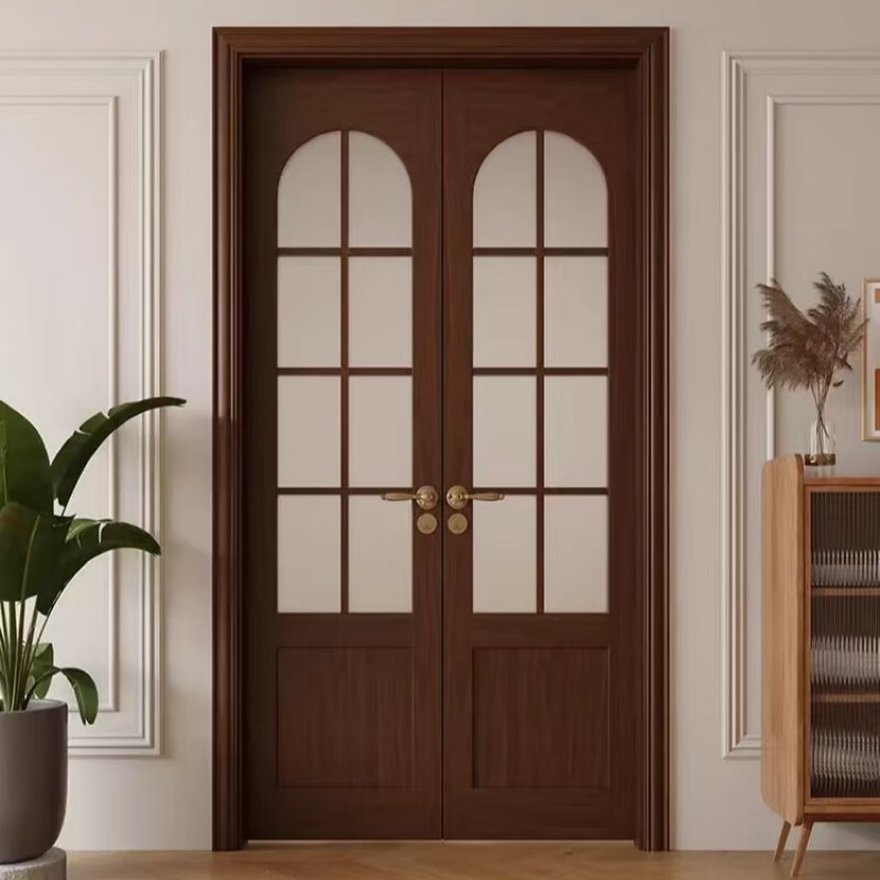 Solid wood door Bedroom door Painted door All solid wood door Door Interior door Room door High-end wooden door Customized deposit All solid wood painted door A (customized deposit)