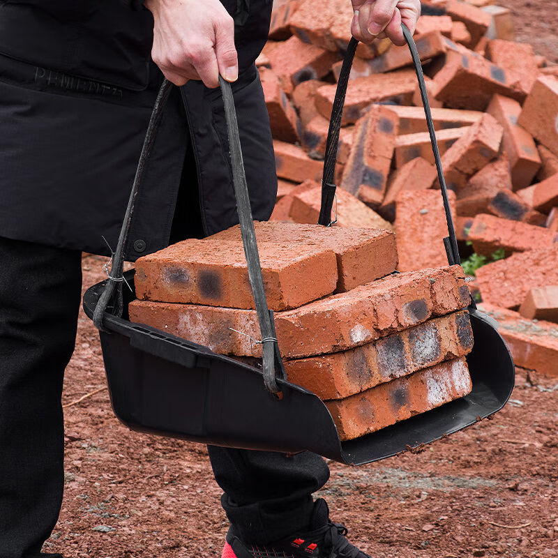 New durable construction site dustpan, large size dustpan, tire leather dustpan, agricultural thickened garbage picker, plastic dung pan, white, unbreakable, free belt (one), direct delivery from the manufacturer, guaranteed compensation for damage