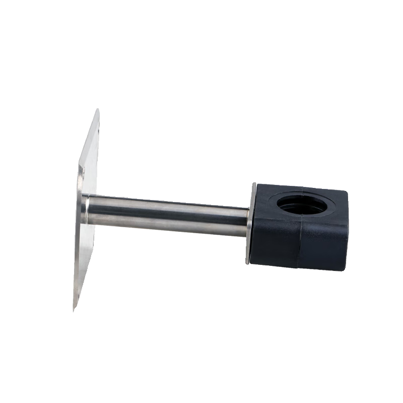 Lingjian clean workshop sanitary pipe clamp pipe support bakelite bracket adjustable square plate fixed plastic head 133 (including square plate) 100 long