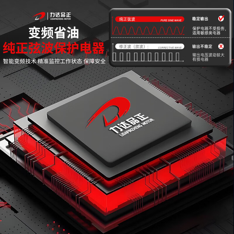 Lidapinzheng variable frequency gasoline generator single-phase 220V small household 2/3KW/4kW outdoor commercial convenient low noise 3000W-one-button start-variable frequency model-220V