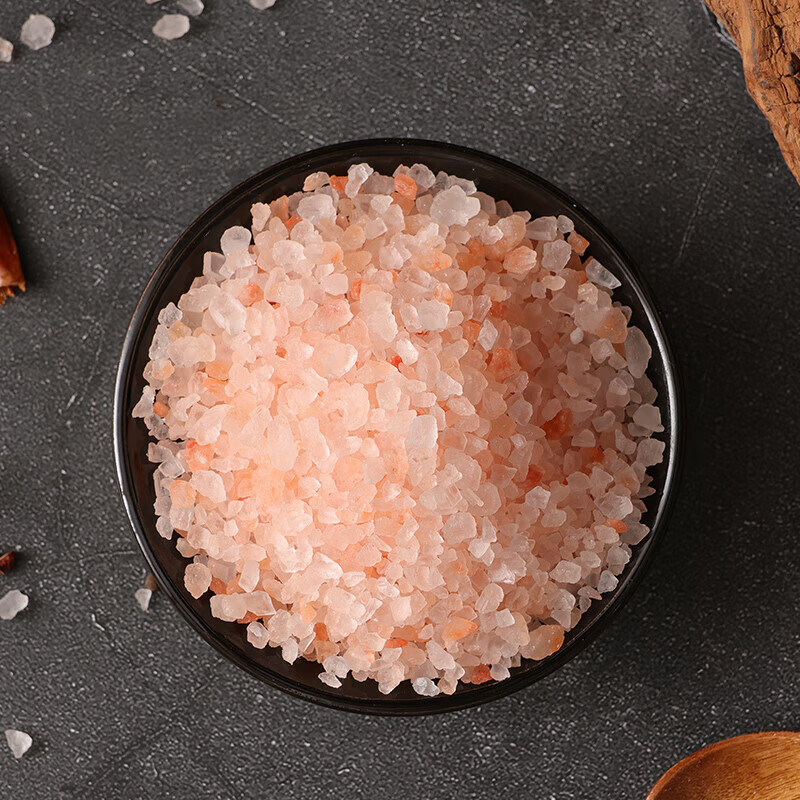 PINK imported Himalayan rose salt coarse particle bath salt mineral salt rock salt sea salt pink salt pollution-free 1500g 1500g