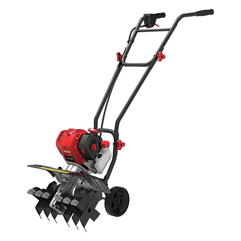 Yate micro tiller rotary tiller 1400W small tiller tiller tiller tiller farm tiller household soil loosening tiller 6 blades 40CM wide four-stroke rotary tiller
