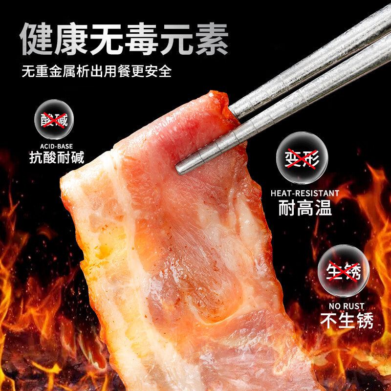 TAFUCO titanium chopsticks and spoon two-piece set pure titanium student office worker portable tableware set health food grade Z5043