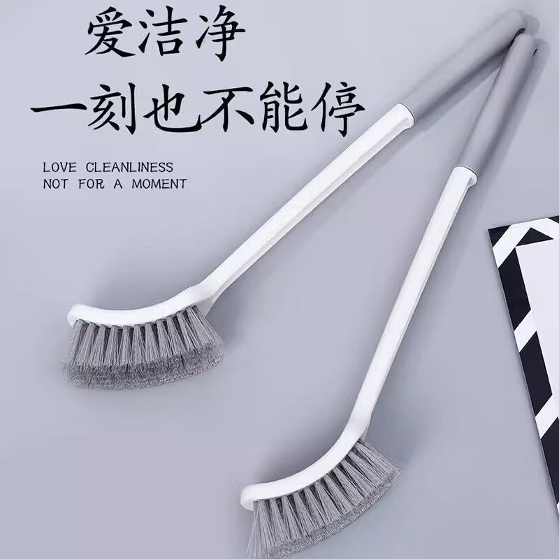 Best selling on the whole network long handle toilet brush bathroom cleaning brush artifact light luxury style bathroom best selling long handle toilet brush 3 pack