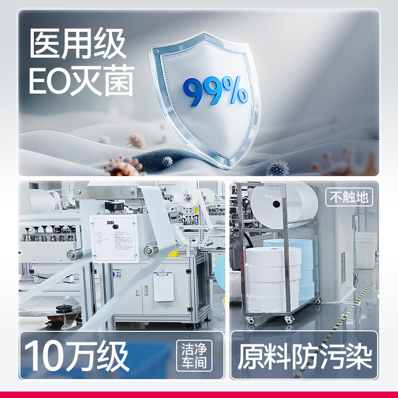 WELLDAY disposable medical surgical masks 100 pieces individually packed white anti-sand dust warm anti-rhinitis allergy sterilization grade