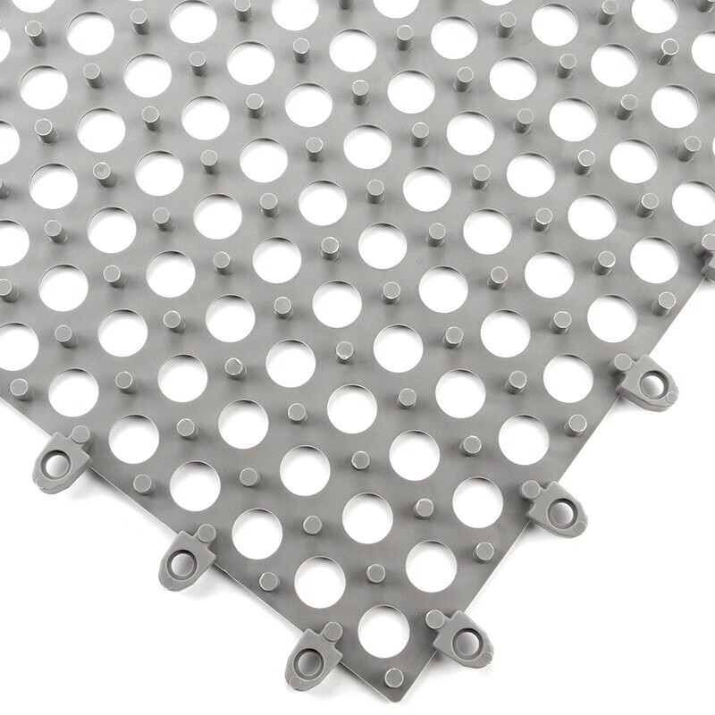 Bingyu BYyc-223 Bathroom non-slip mat with foot mat, shower room and bathroom waterproof mat, gray 10 pieces