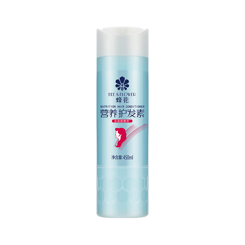 Bee Flower Nutritive Conditioner 450ml Silk Peptide Essence hydrates, smoothes and nourishes, improves dryness and frizzy hair