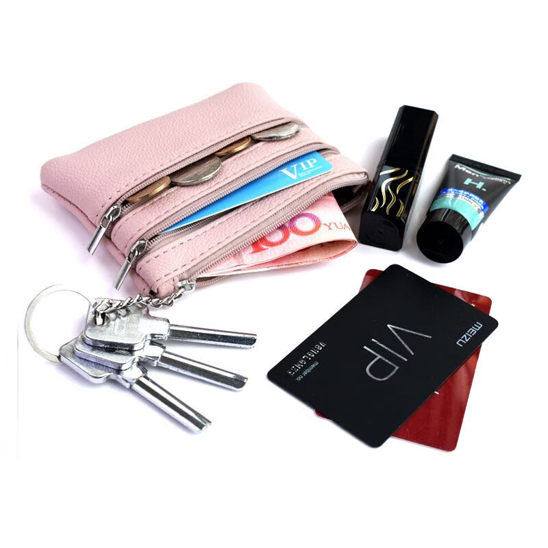 Fashionable women's bag coin purse key bag mini compact coin bag versatile multi-functional small fresh wallet black 1 piece