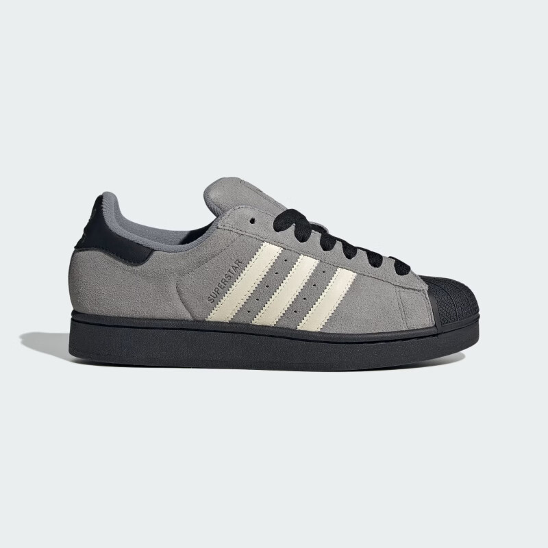Adidas clover series SUPERSTAR II men's and women's casual shoes JQ3222 light gray 43