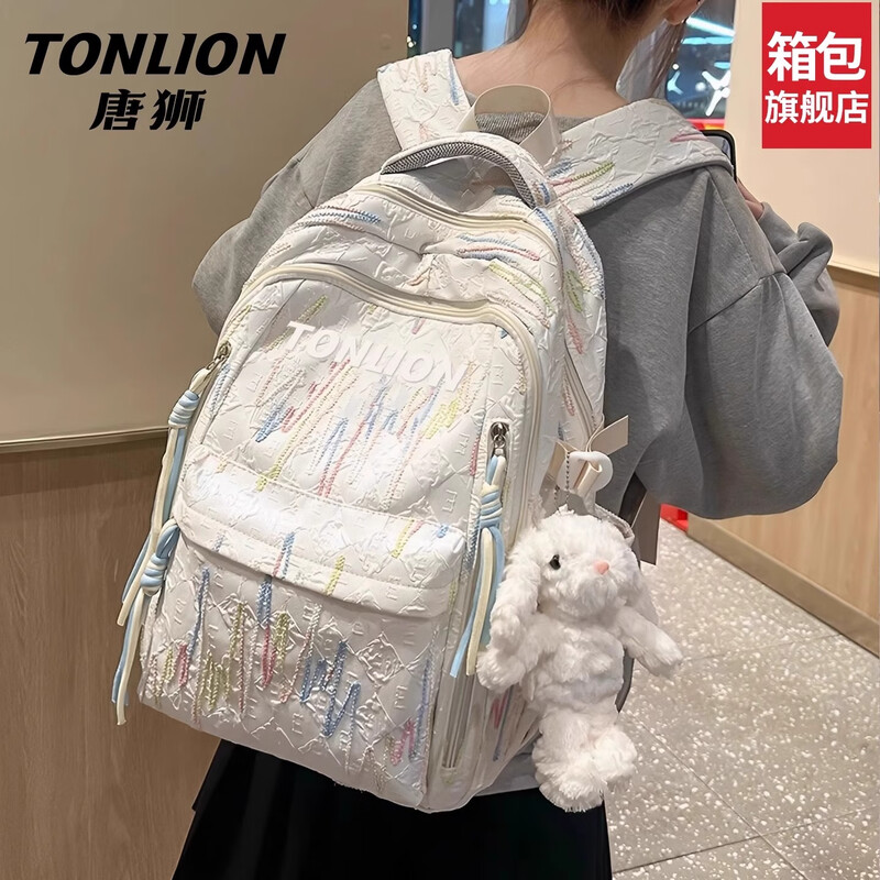 Tangshi schoolbag junior high school girls 2025 new high school primary school students large capacity travel lightweight backpack high-value backpack