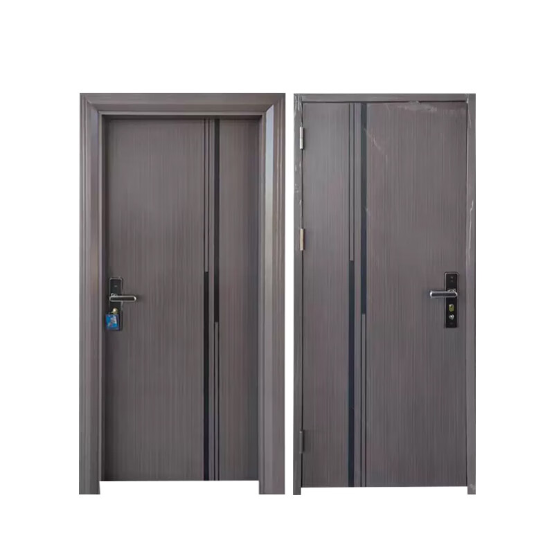 Zinc alloy room steel door interior door bedroom door rental apartment project sound insulation moisture-proof anti-theft door customization thick material apartment model 88 205 10 inner opening left lock