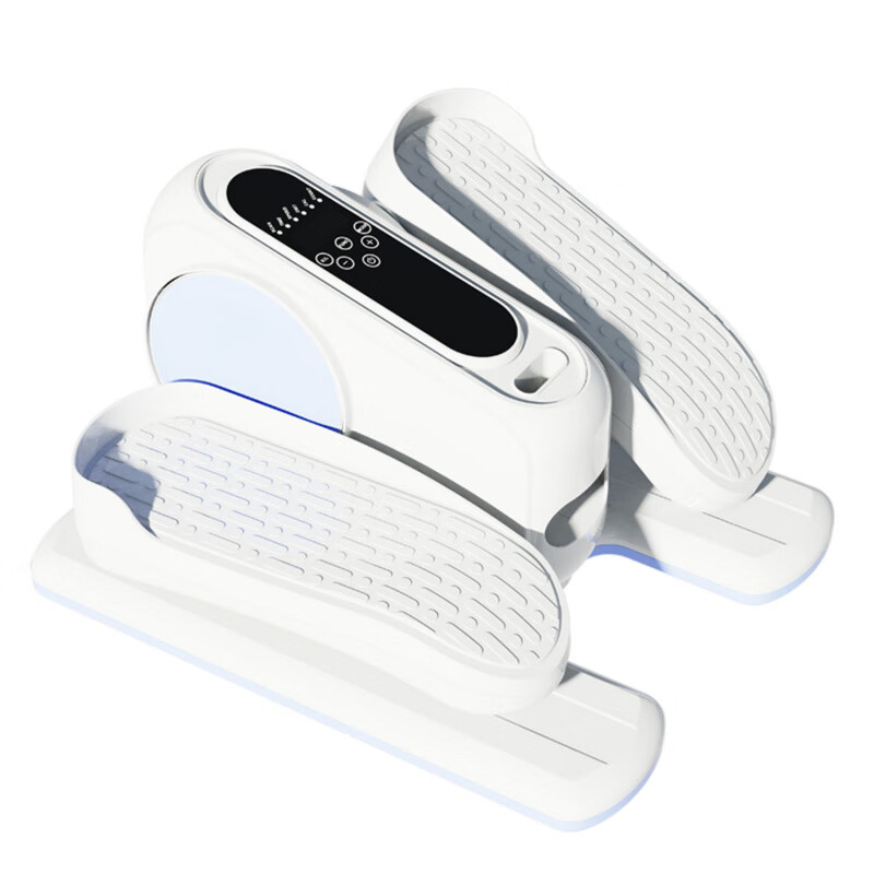 Mini elliptical machine home fitness small multi-functional silent adult and elderly training rehabilitation instrument stepper white